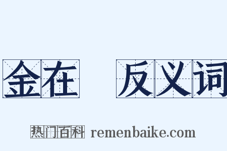 金在镕反义词是什么意思的图片